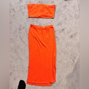 Vibrant Orange Maxi 3 pc set